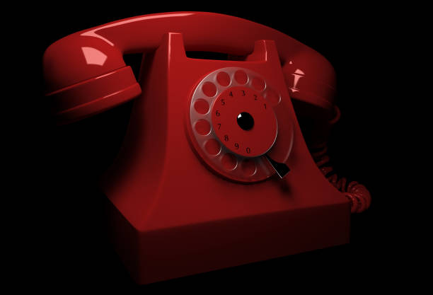 istock a red old vintage phone 1214040967