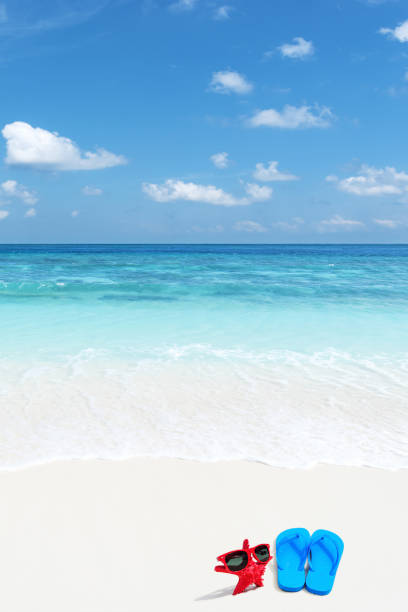 istock Enjoying tropical beach sunshine and summer vacation concept 1214042257