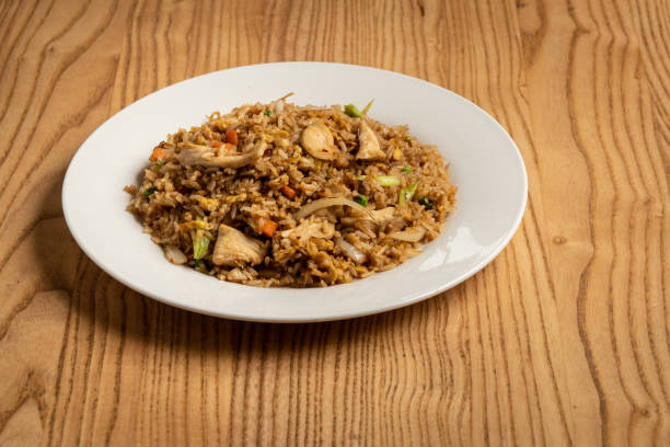 istock Chicken and rice Thai restaurant food 1214049701