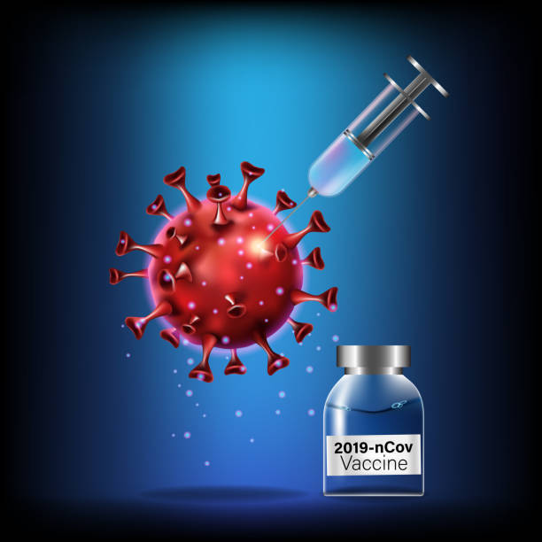 istock Pandemic covid-19 virus and vaccine protection coronavirus concept. Vector illustration design. 1214051004