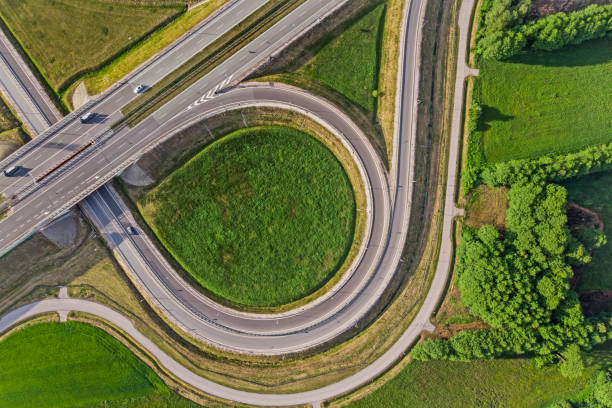 istock Road transport - view of the expressway. 1214052679