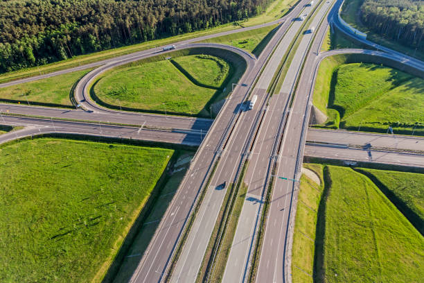 istock Road transport - view of the expressway. 1214052759