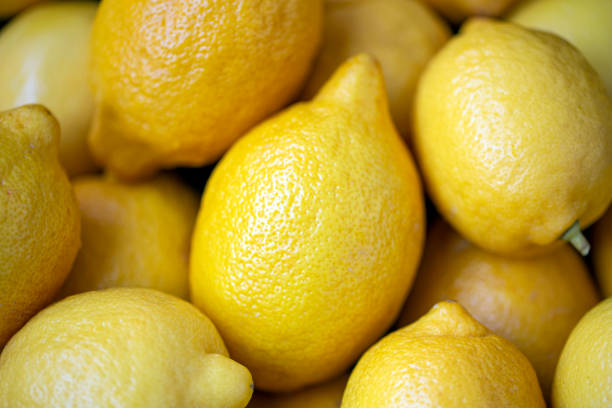 Close up of lemons stock photo