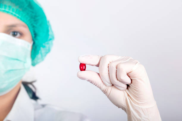 istock Doctor with medicine. 1214057324