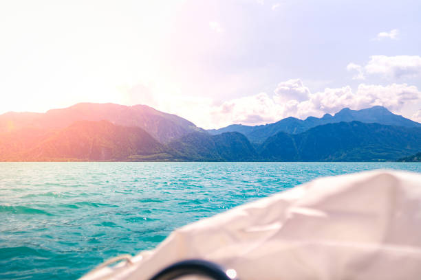 istock View over the Attersee to Mountains 1214064736