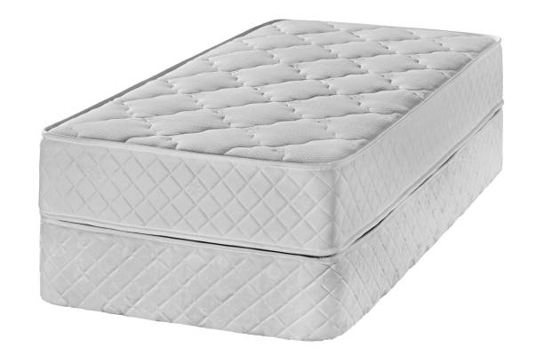 istock Comfortable mattress isolated on white background,Orthopedic mattress 1214065775