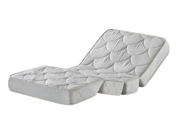 istock Comfortable mattress isolated on white background,Orthopedic mattress 1214065809