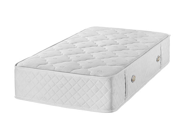 istock Comfortable mattress isolated on white background,Orthopedic mattress 1214065848