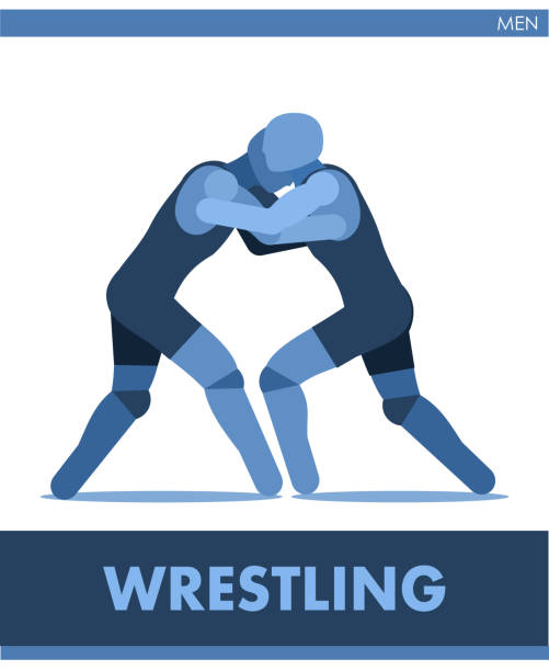 Freestyle wrestling icon vector. Male. Pictogram men sport. Logo. Match boys. Symbolic image is one of a series. Greco-Roman. Isolated. Freestyle wrestling icon vector. Male. Pictogram men sport. Logo. Match boys. Symbolic image is one of a series. Greco-Roman. Isolated. greco stock illustrations