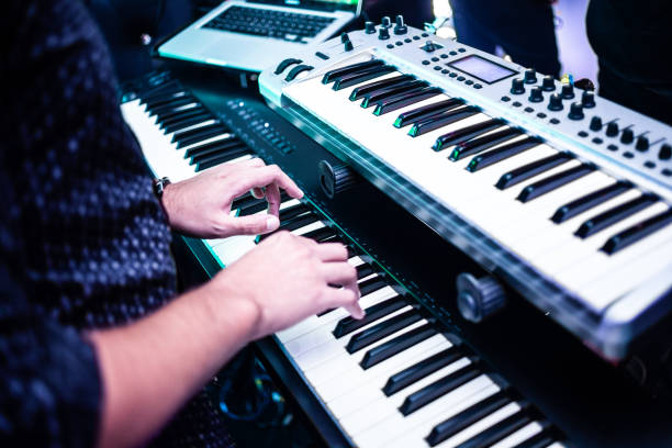 istock Playing piano at park 1214068466