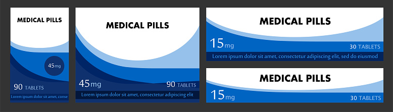 Robust Tablet Labels Concept Of Label Pack For Medicinal Tablets Design Boxes For Packaging ...