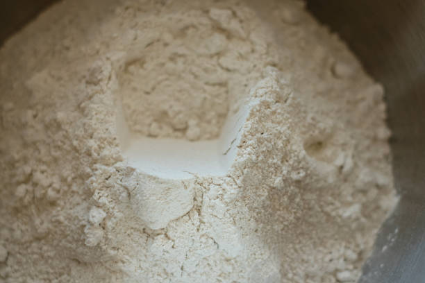 istock Flour heap close-up macro 1214068938