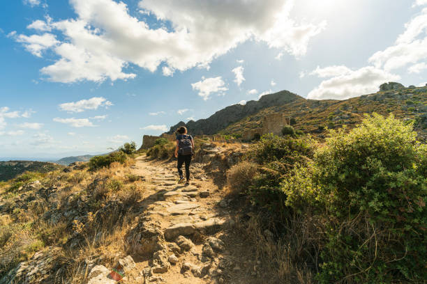 istock Young woman hiking 1214072324