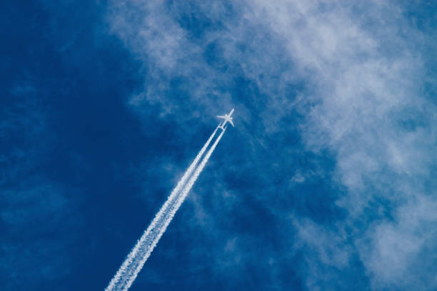 istock Airplane in the sky 1214075790