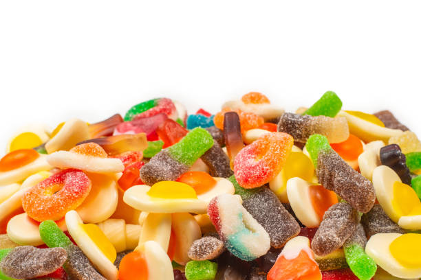 istock Assorted gummy candies. Top view. Jelly  sweets. 1214078279