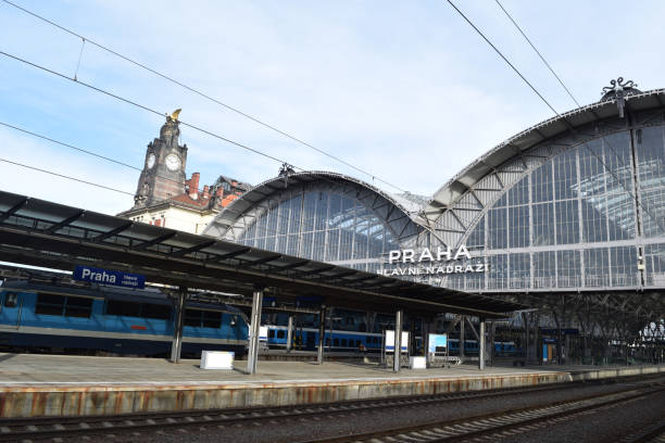 istock Platform of Prague Main Station, Czech Republic 1214079457