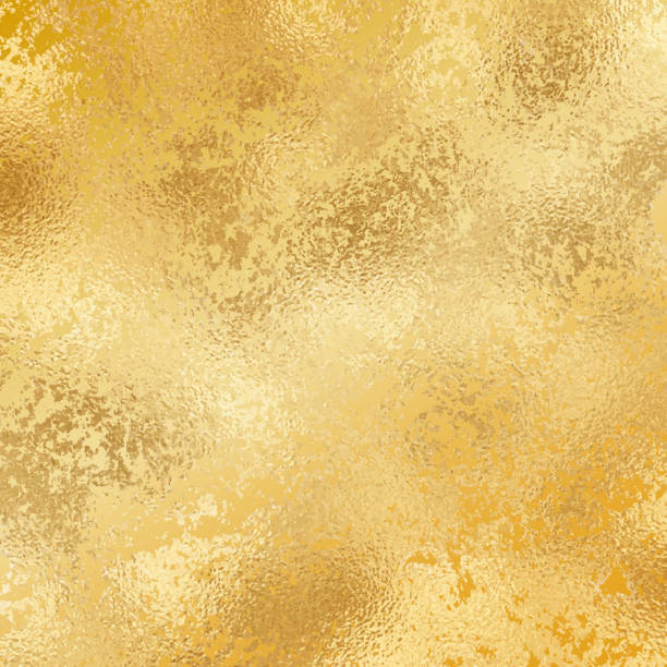 Gold foil grunge texture background. Abstract vector pattern. Metallic golden texture for cards, party invitation, packaging, surface design. Gold foil grunge texture background. Abstract vector pattern. Metallic golden texture for cards, party invitation, packaging, surface design. metallic textures stock illustrations