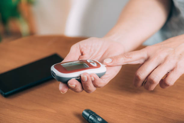 istock Diabetes. Blood Sugar Test at Home 1214080724