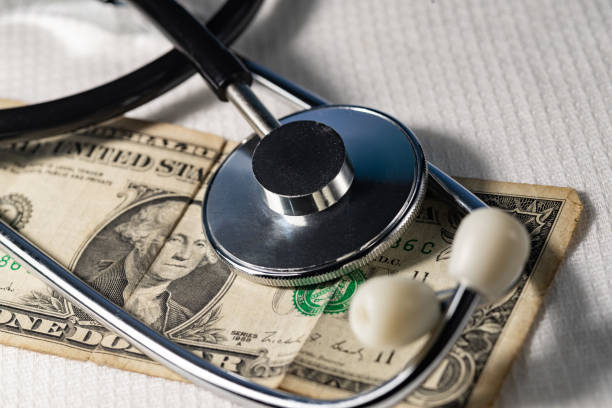 istock Corruption in medicine, bribe, paid treatment, crime 1214081331