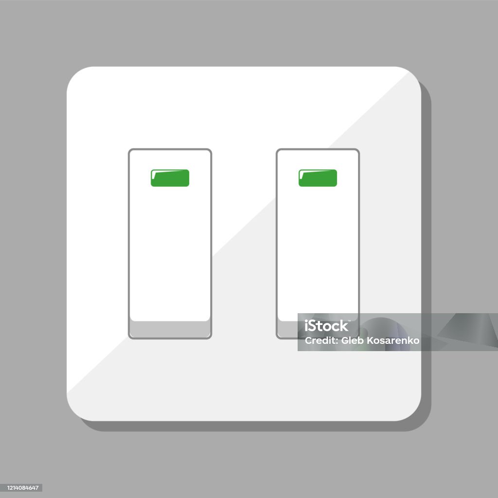 Light Switch Vector Isolated Stock Illustration - Download Image Now ...