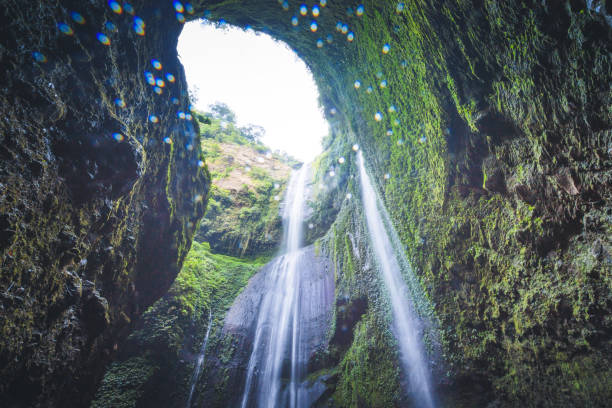 istock Jungle waterfall cascade in tropical rainforest.  Waterfall In Jungle ,Bali ,indonesia 1214088865