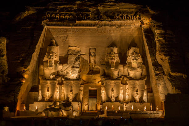 istock Abu Simbel temple at night, Egypt 1214090567