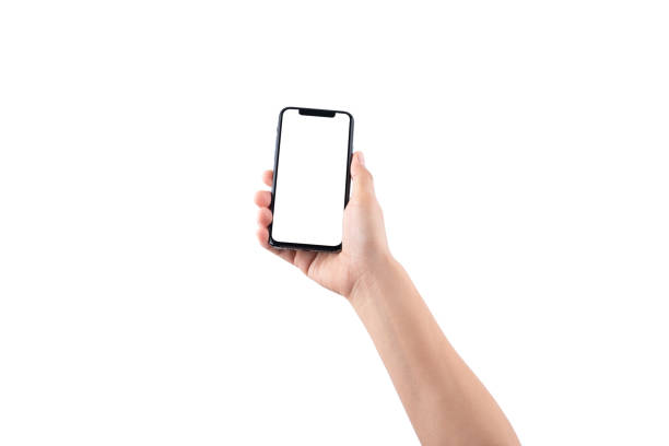 istock Studio shot of mobile phone isolated on white 1214094265
