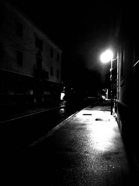 istock Empty street on a late Saturday night 1214095418