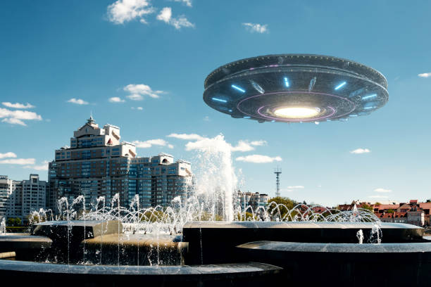 istock UFO spaceship in the sky. Extraterrestrial life, aliens 1214098278
