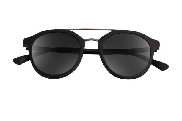 istock Modern black Eye Glasses Frame isolated on white background. 1214099575