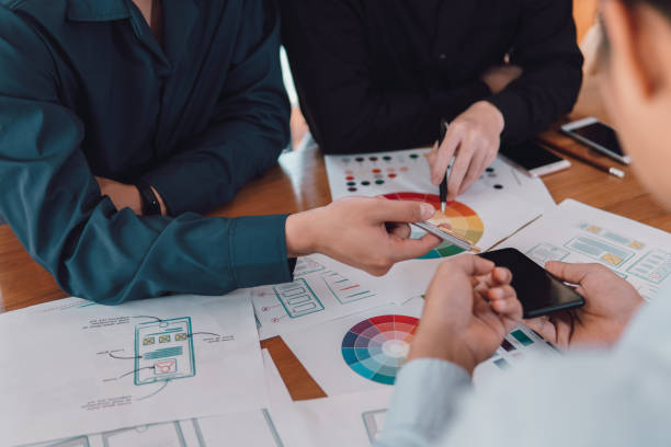 istock Co-working team meeting concept 1214099947