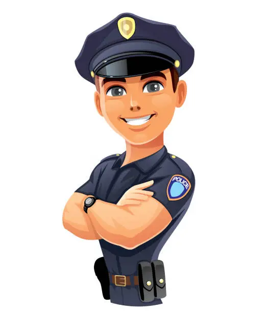 Vector illustration of Policeman