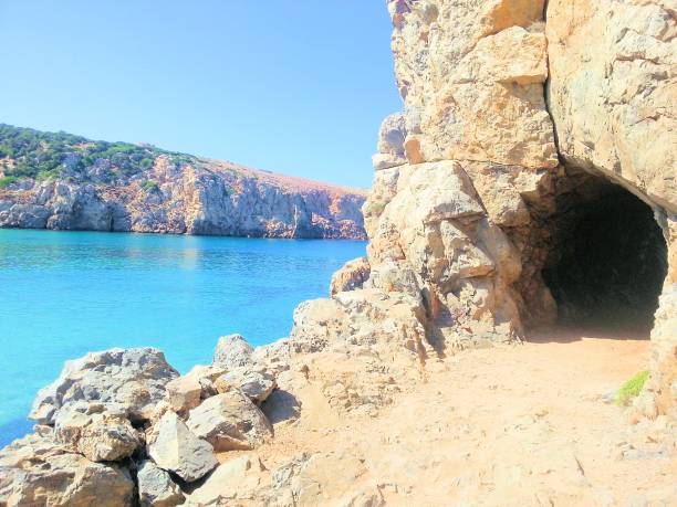 sea in Sardinia Landscape with beach and beautiful sea in Sardinia Buggerru stock pictures, royalty-free photos & images