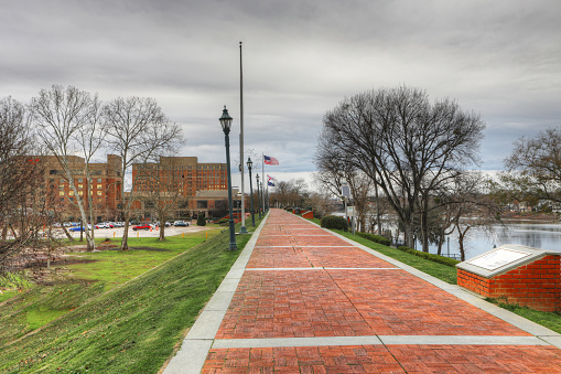 The Riverwalk along the Savannah River at Augusta, Georgia