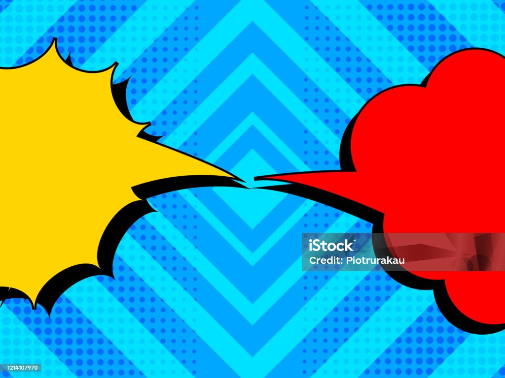 Creative Rivalry Theme Comic Rivalry Concept Stock Illustration - Download Image Now ...
