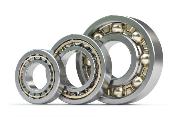 istock Bearings of different types isolated on white background. 1214109577