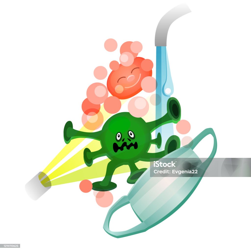 Rửa Tay Bằng Xà Phòng Để Ngăn Ngừa Virus Và Vi Khuẩn Ảnh Minh Họa ...