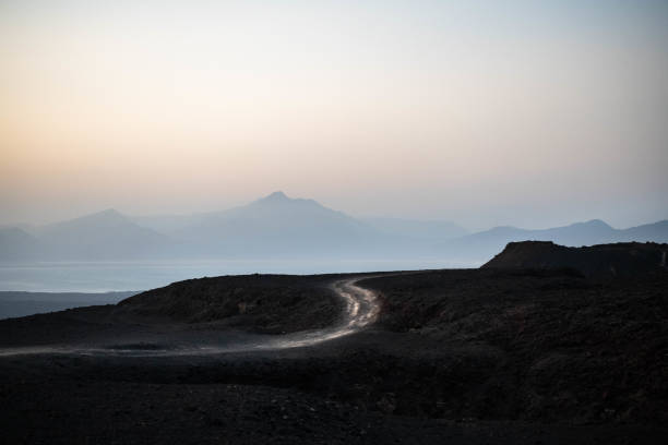 istock Landscape of Ardoukoba volcano 1214112772
