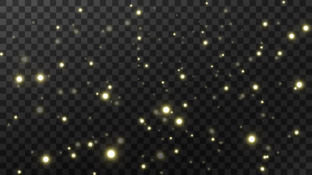 黒い透明な背景に、お祝いの抽象的なデザイン。 - christmas backgrounds glitter star shape点のイラスト素材／クリップアート素材／マンガ素材／アイコン素材