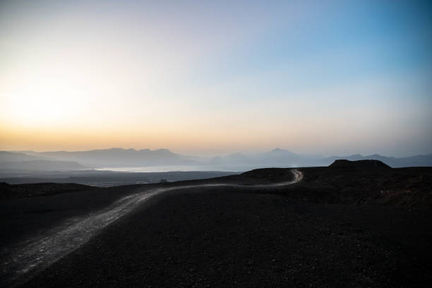 istock Landscape of Ardoukoba volcano 1214113677