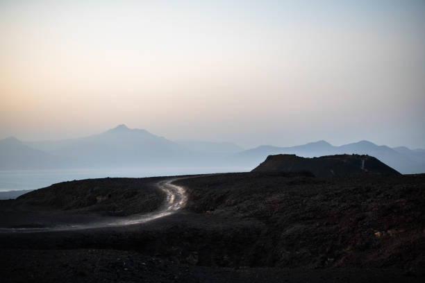 istock Landscape of Ardoukoba volcano 1214113819