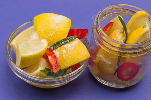 istock Fermented lemons with salt and chili pepper 1214117578