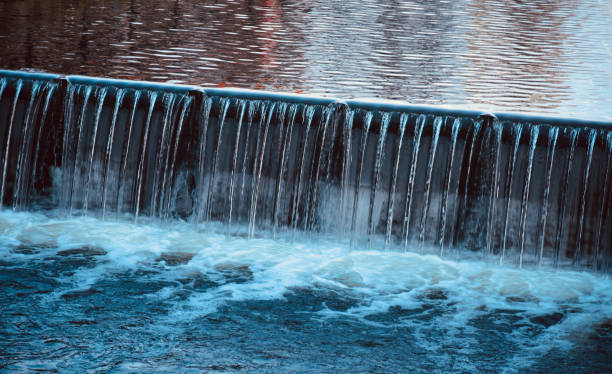 istock Beautiful natural waterflows around a city river in Berlin 1214118401