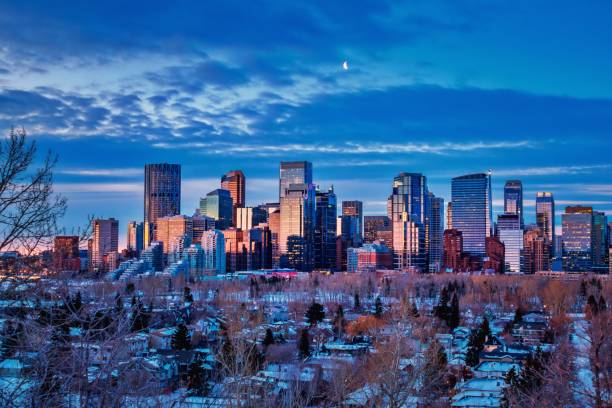 istock Sunrise Sky Over The Calgary Skyline 1214118686