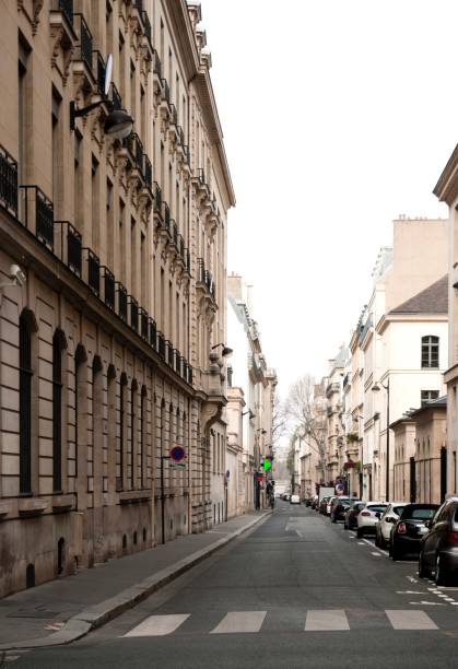 istock Empty streets in Paris during pandemic 2020. 1214119814