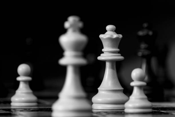 istock Chess photographed on a chessboard 1214122071