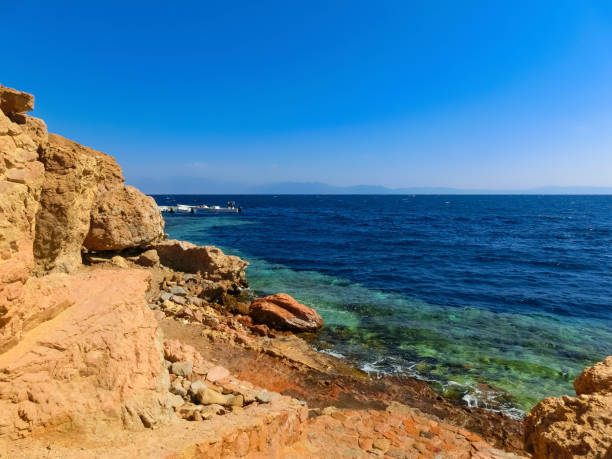 istock Famous diving site - Blue Hole in Egypt 1214128560