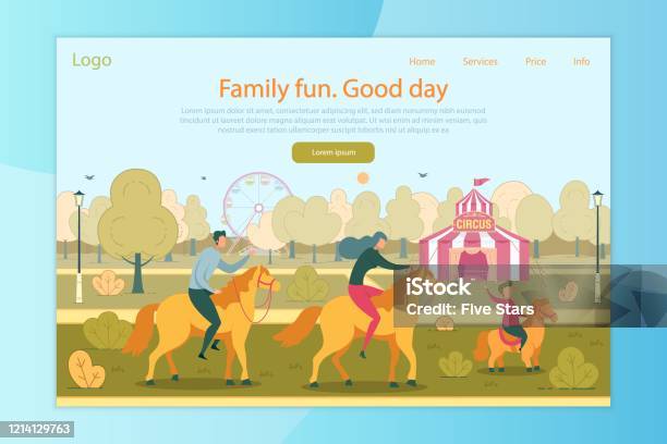 Vetores de Diversão Em Família Bom Dia Em Página De Desembarque Do Parque De Diversões e mais imagens de Cavalo com alça - iStock Vetores de Diversão Em Família Bom Dia Em Página De Desembarque Do Parque De Diversões e mais imagens de Cavalo com alça - iStock