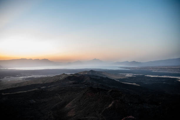 istock Landscape of Ardoukoba volcano 1214129925