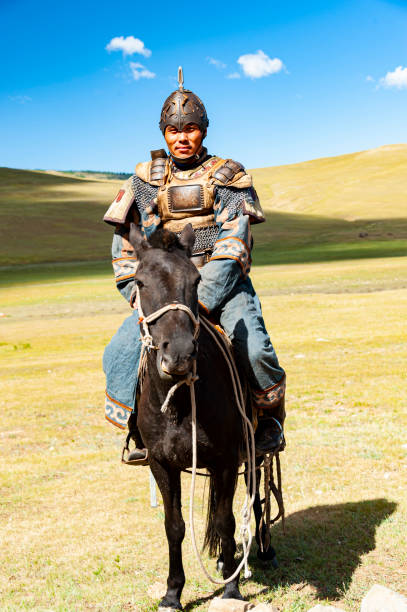 몽골 전사 - knight warrior horse independent mongolia 뉴스 사진 이미지